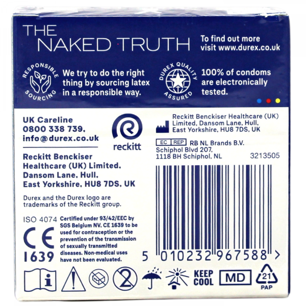 Durex Extra Safe Condoms - 3 Count Pack