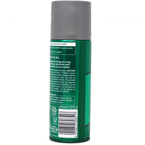 BRUT Original Deodorant Body Spray - 200ml