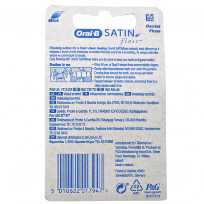 Oral-B Satin Floss - Mint (25m) - Creative & Detailed