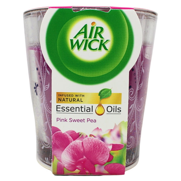 Air Wick Candle 105g - Pink Sweet Pea - Creative & Detailed