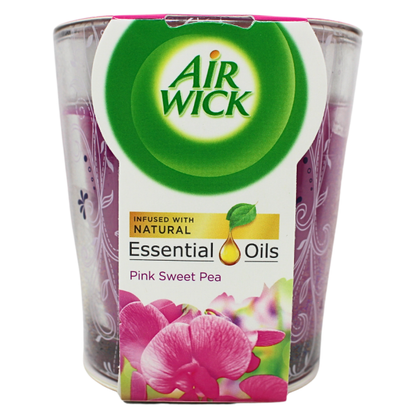 Air Wick Candle 105g - Pink Sweet Pea - Creative & Detailed