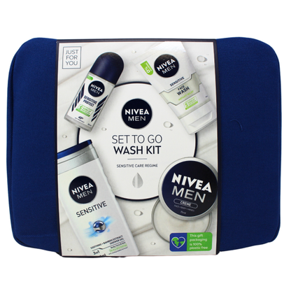 NIVEA Men To Go 5-Piece Wash Kit - The Ultimate Travel Companion