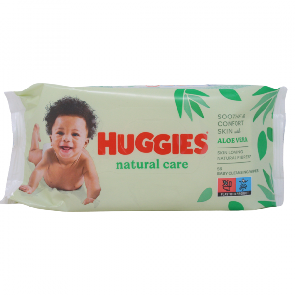 Huggies Natural Care Aloe Baby Wipes - 56 Count: Gentle Cleaning for Delicate Skin