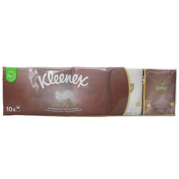 Kleenex Ultra Soft Pocket Tissues - 10 Count: Unmatched Comfort On-the-Go