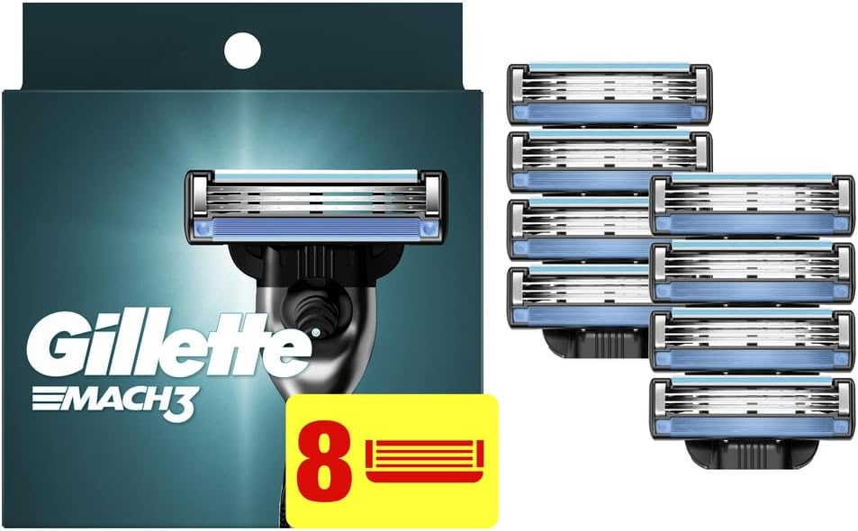 Mach3 Smooth Razor Gillette Mach 3 Razor Cartridges 8-Count | Smooth Shave – Meganest