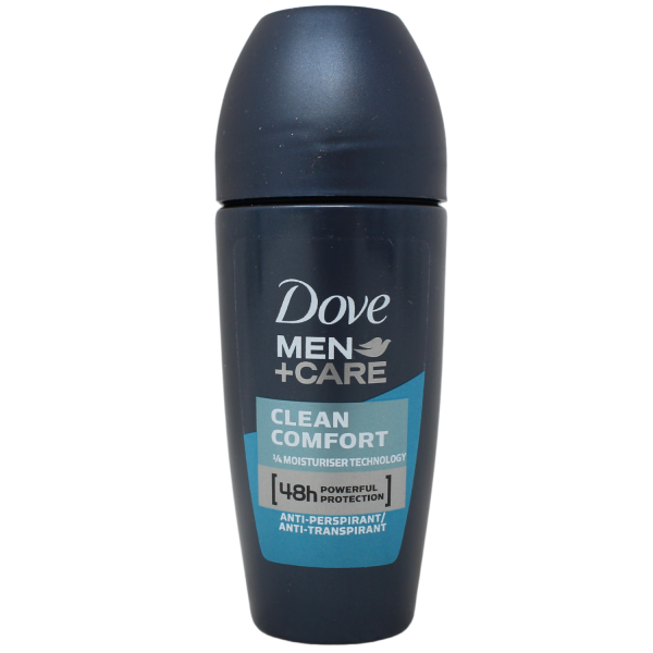 Dove Men+Care Clean Comfort Roll-On Antiperspirant Deodorant - 50ml