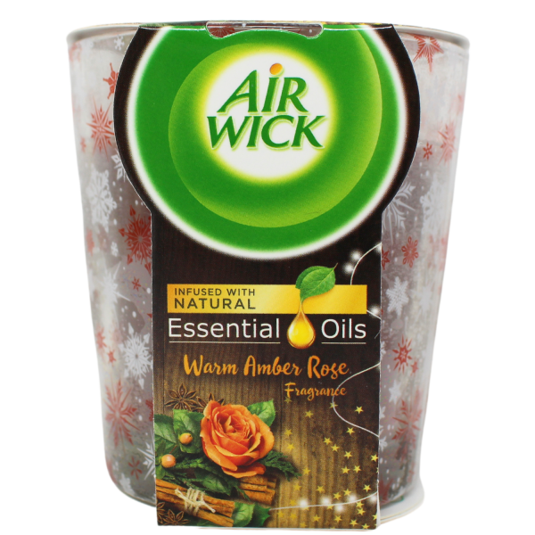 Air Wick Candle 105g Warm Amber Rose - Creative & Detailed