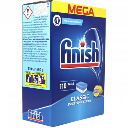 Finish Dishwasher Tabs - Classic Lemon - 110 Count