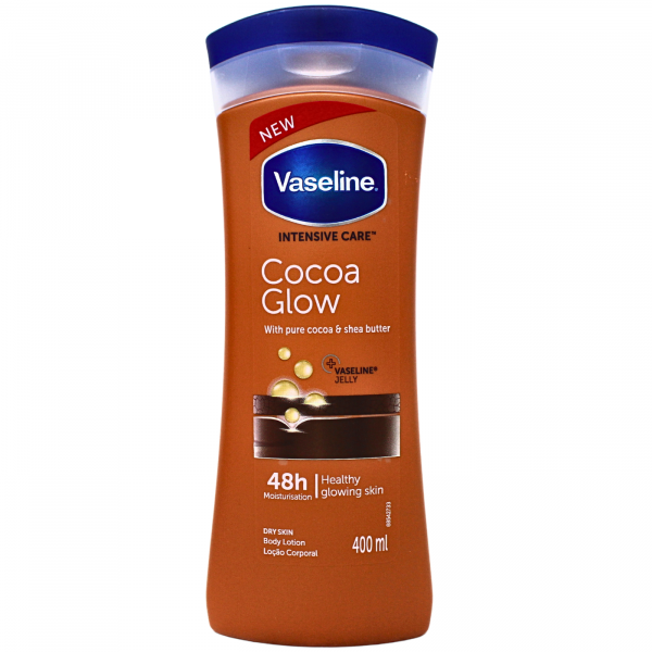 Vaseline Cocoa Glow Body Lotion 400ml - Deeply Nourishing for Radiant Skin