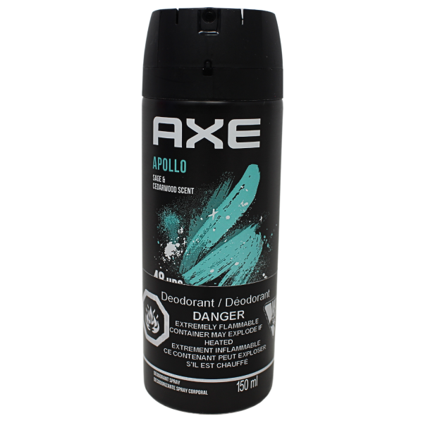 Axe Apollo Deodorant Body Spray - 150ml (Pack of 6)