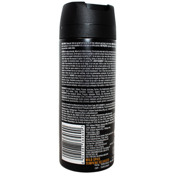 Axe Wild Spice Body Spray - 150ml (6x12)