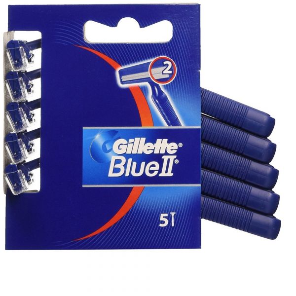 Gillette Blue II Disposable Razors - 5 Count Pack