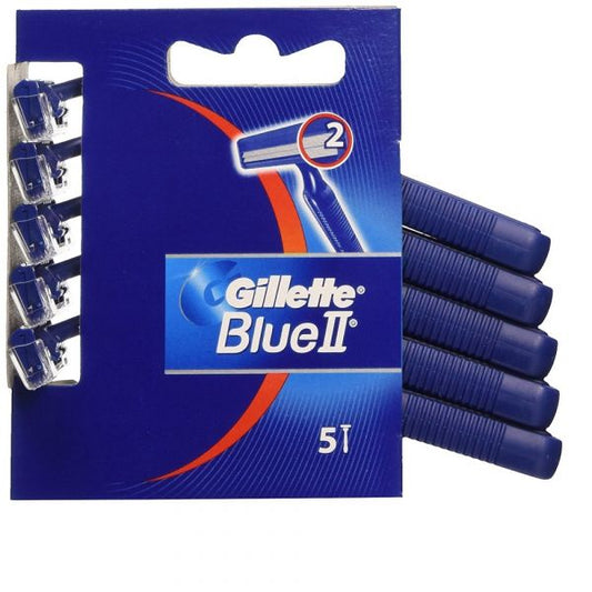 Gillette Blue II Disposable Razors - 5 Count Pack