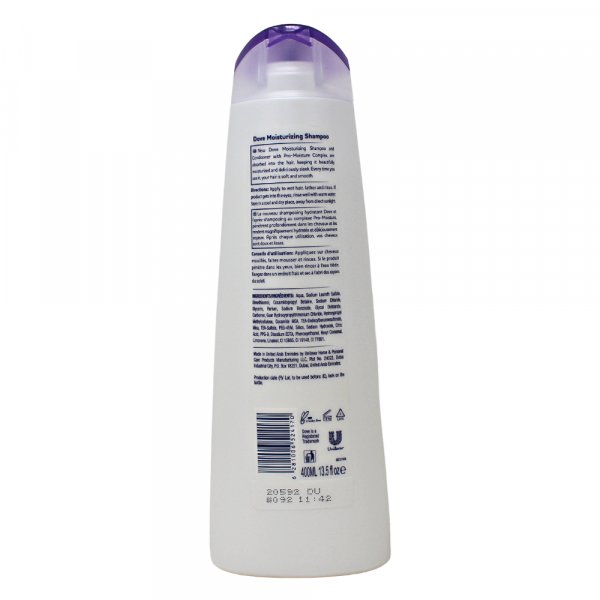 Dove Moisturizing Shampoo 400ml - Nourish and Revitalize Your Hair