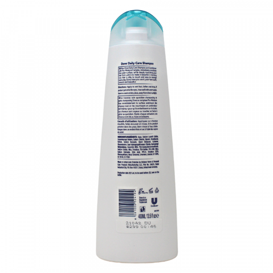 Dove Daily Care Shampoo 400ml - Nourish and Protect for Beautiful Hair