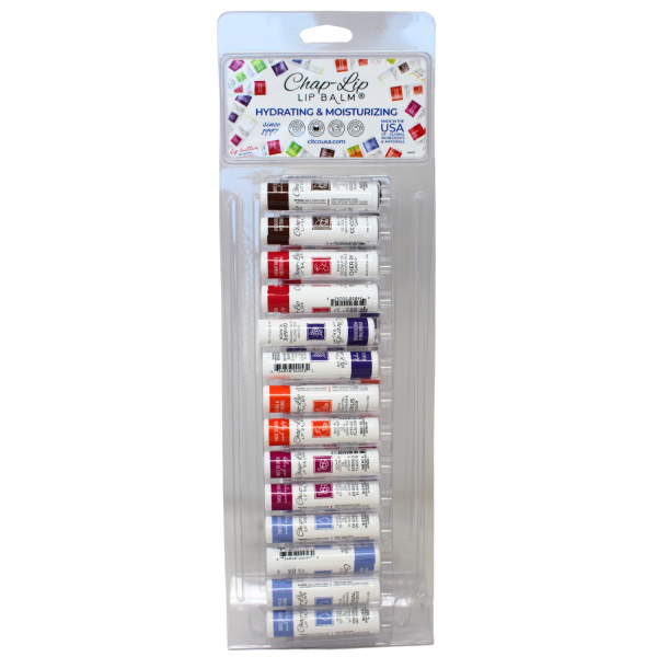 CHAP-LIP 28CT Assorted Lip Balm Display
