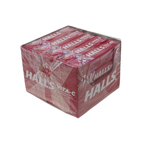 HALLS STICK Strawberry Vitamin C - Delicious & Refreshing