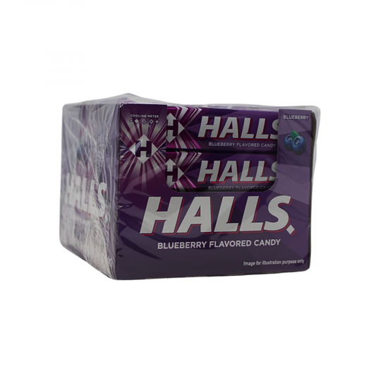 HALLS STICK 20X34G BLUEBERRY - Soothing Relief
