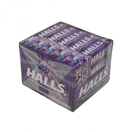 HALLS STICK 20X34G BLUEBERRY - Soothing Relief