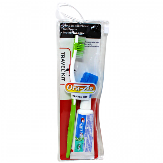 ORA-ZEN Travel Kit 3PC - Crest T/P, ORAZEN T/B & T/Cap