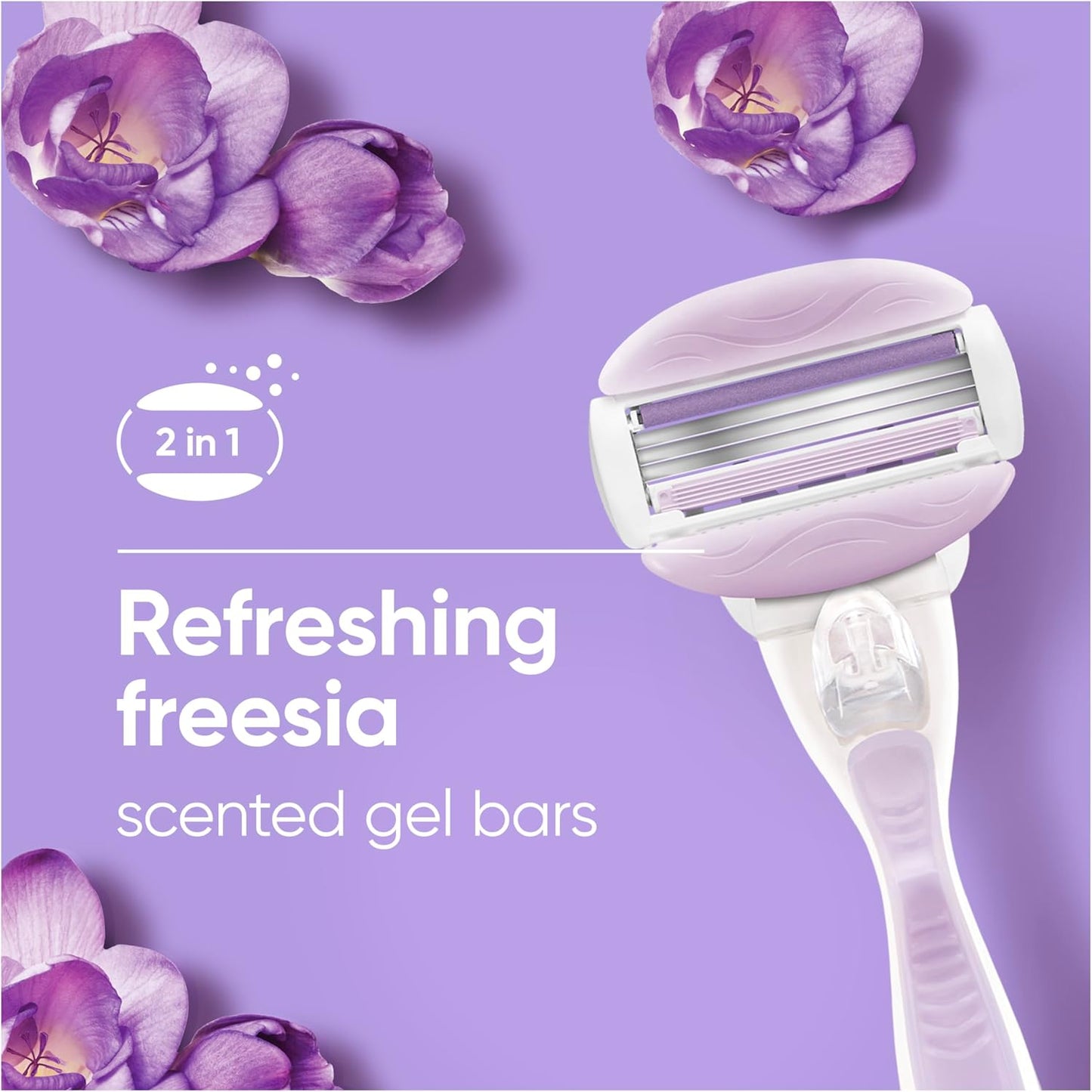 Gillette Venus Comfortglide Freesia Women's Razor Refill Cartridges - 6 Count