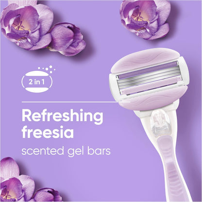 Gillette Venus Comfortglide Freesia Women's Razor Refill Cartridges - 6 Count