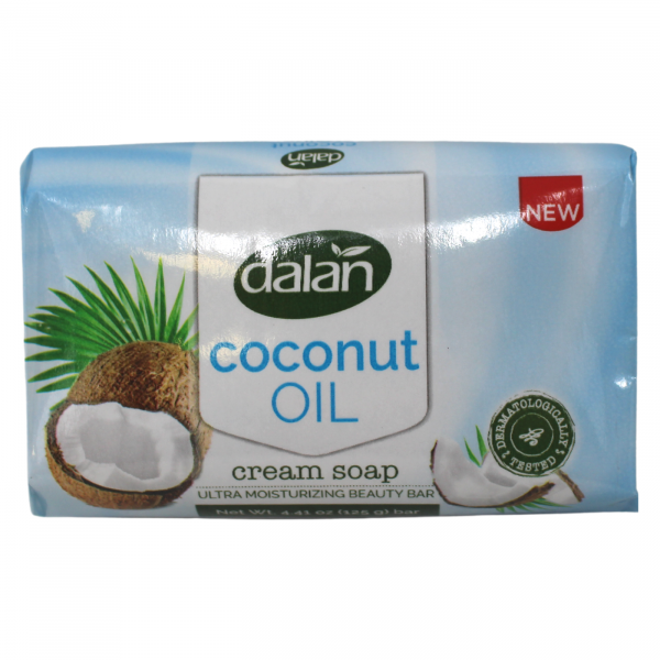 Dalan Cream Bar Soap: Coconut Oil Infusion for Gentle Cleansing (3 x 125g)