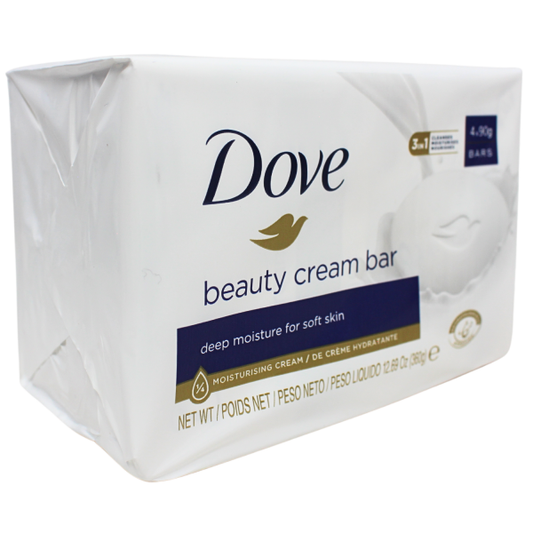 Dove Original Beauty Bar 4-Pack - Gentle Cleansing & Moisturizing