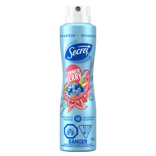 Secret Spray 132ml Summer Berry - Refreshing Body Mist