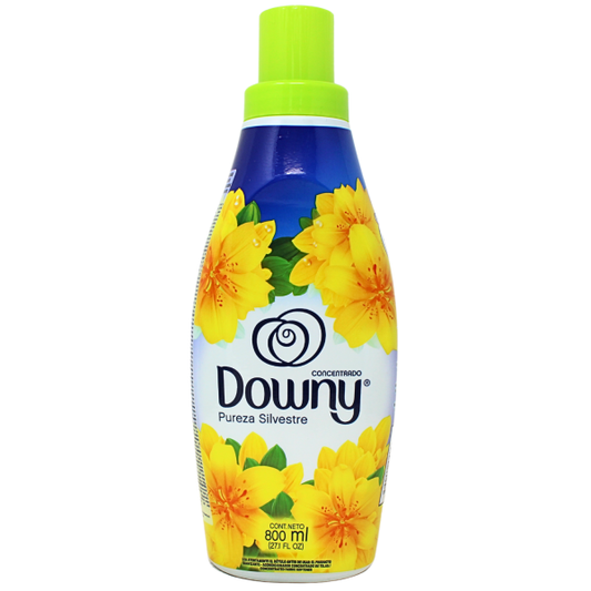 Downy Pureza Silvestre Fabric Softener - 800ml - Silky Smoothness & Fresh Scent