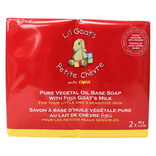 LIL GOAT'S Pure Vegetal Oil Bar Soap - 2x90g