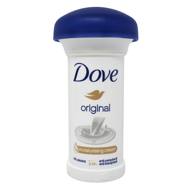 Dove Original Antiperspirant Deodorant Cream - 50ml - Long Lasting Protection