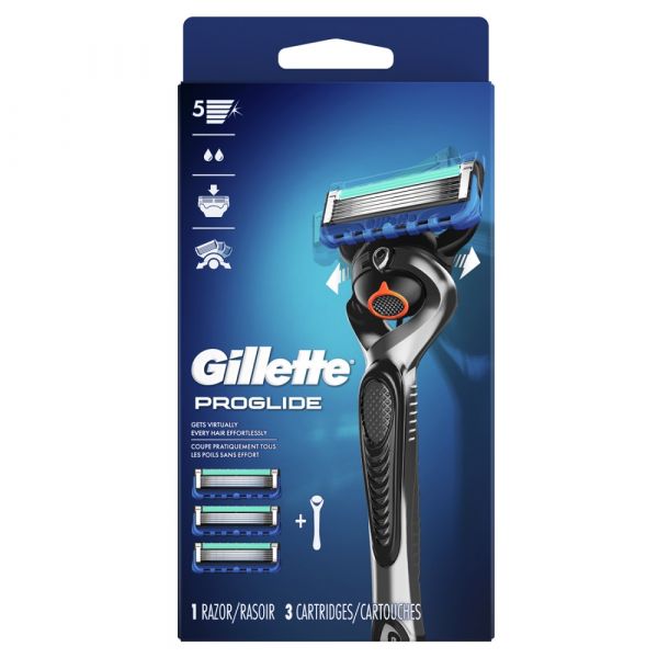Gillette Fusion5 ProGlide Razor + 3 Cartridges