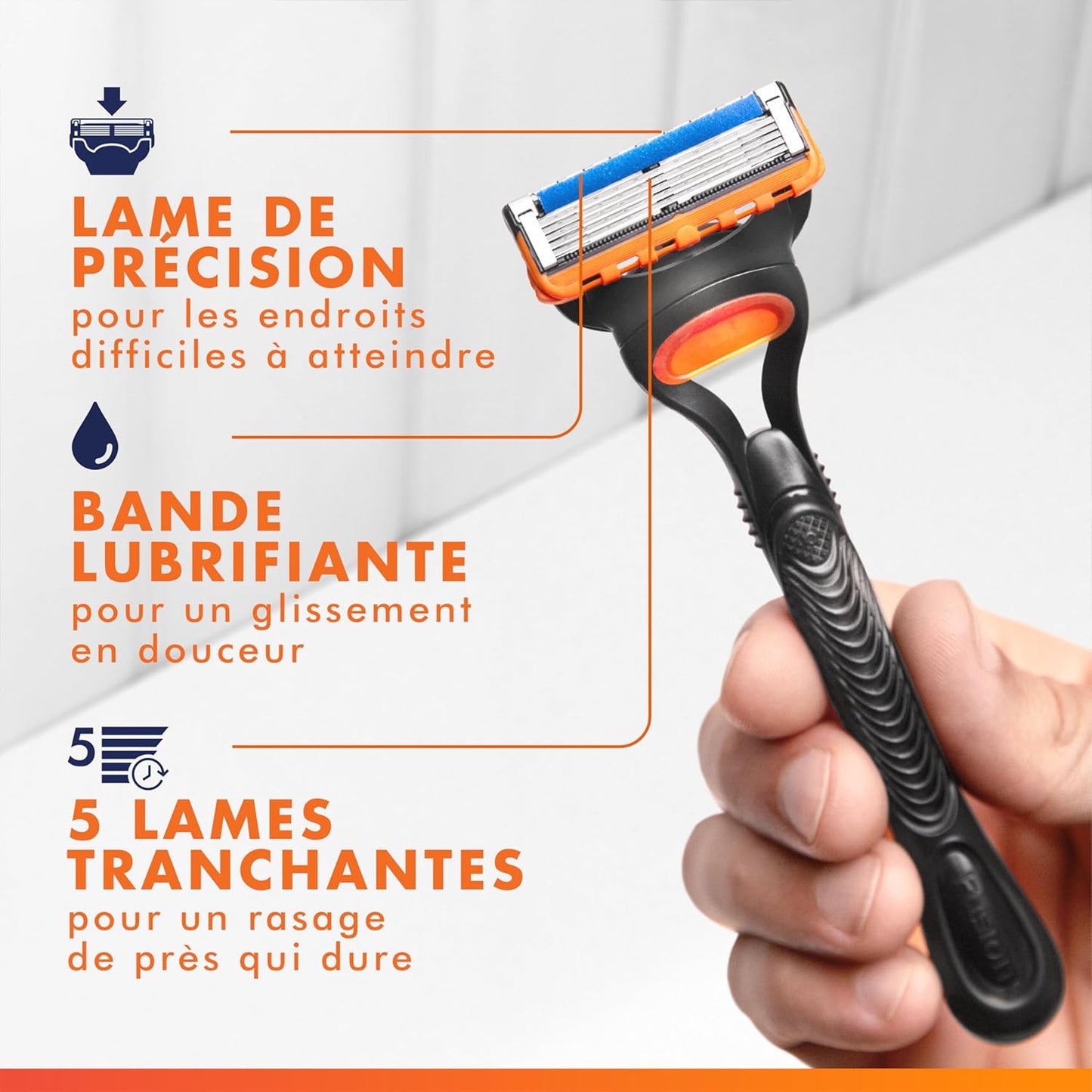 Gillette Fusion5 Razor Blades - 12 Refills for a Close, Comfortable Shave