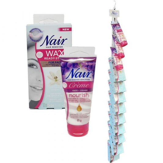 Nair Clipstrip Display 12ct Face Hair Remover - Smooth Skin Solution