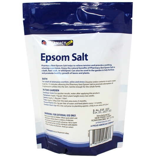 Pharmacy Best Epsom Salt: 1lb of Soothing Relief