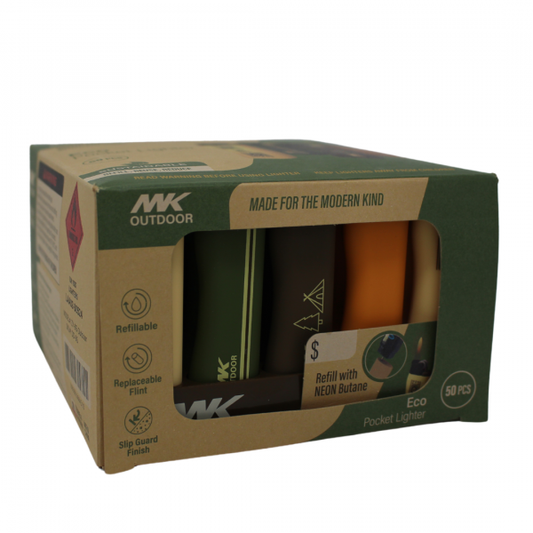 MK Flint Outdoor Series Eco Refillable Lighter - 50 Count