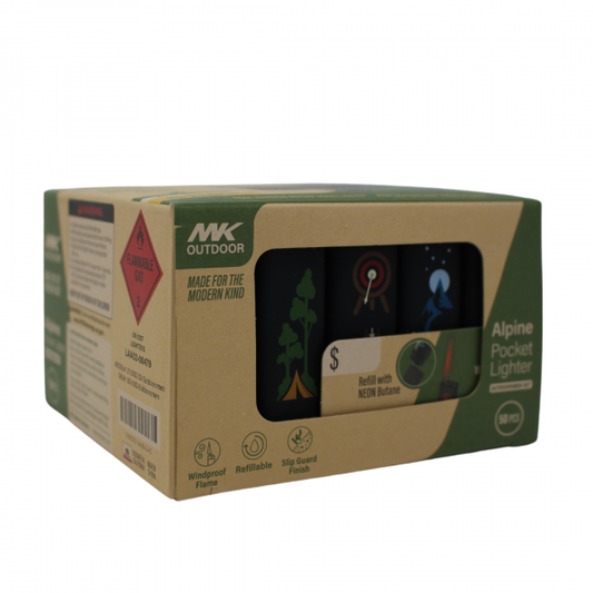 MK JET OUTDOOR SERIES OUTDOORSMEN REFILLABLE LIGHTER/50X6