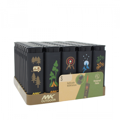 MK JET OUTDOOR SERIES OUTDOORSMEN REFILLABLE LIGHTER/50X6