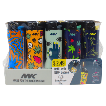MK Flint Plant Series Refillable Lighter (50x10)