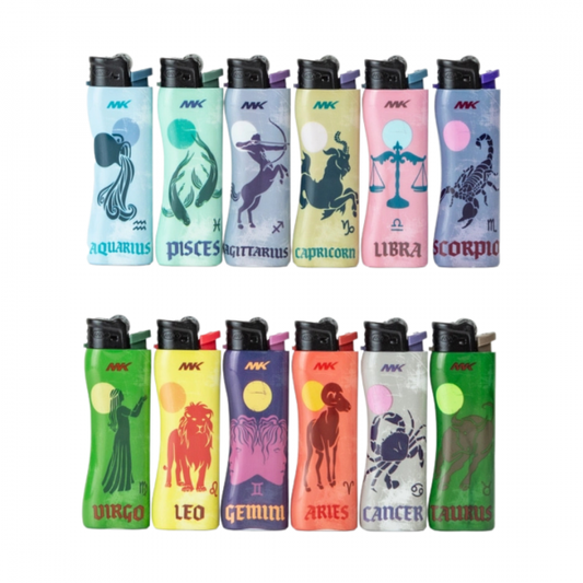 MK FLINT ASTROLOGY SERIES REFILLABLE LIGHTER/50X10