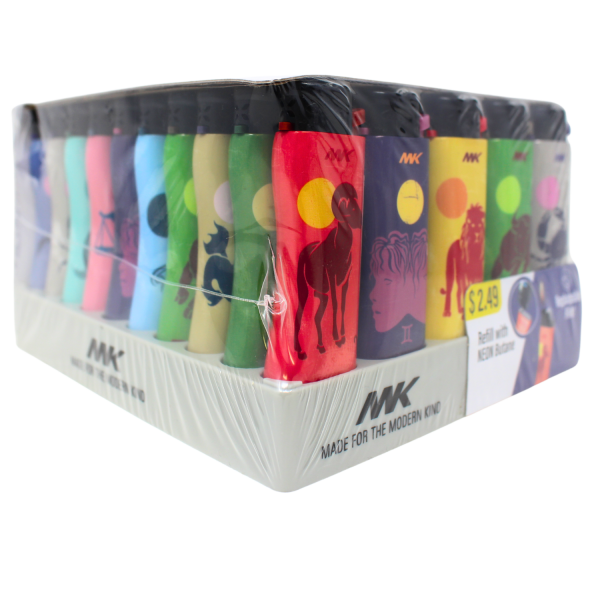 MK FLINT ASTROLOGY SERIES REFILLABLE LIGHTER/50X10