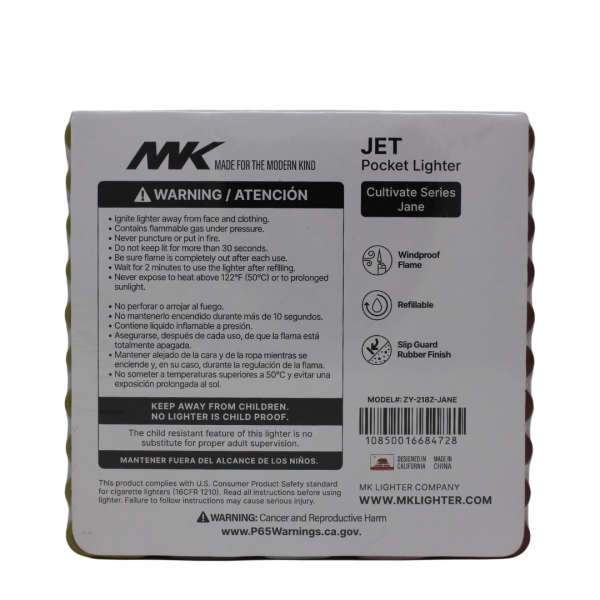MK Jet Jane Series Refillable Lighter - 50 x 10