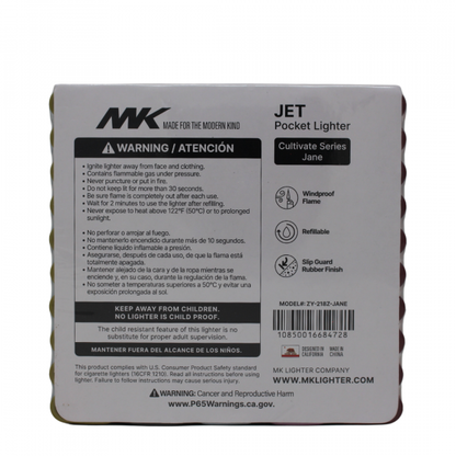 MK Jet Jane Series Refillable Lighter - 50 x 10