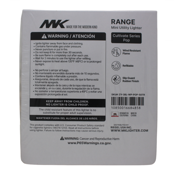 MK Candle Jet Pop Series Refillable Lighter - 50 Count