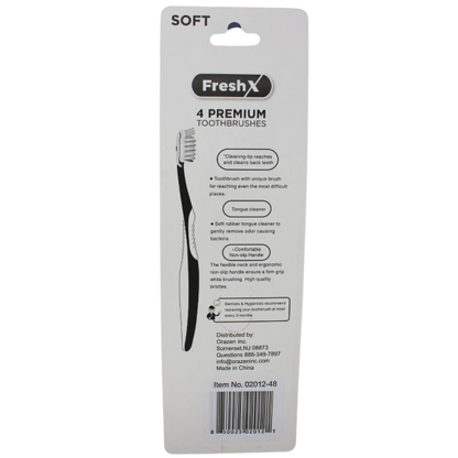 FRESHX T/B 4CT SOFT - Gentle Clean for Sensitive Teeth