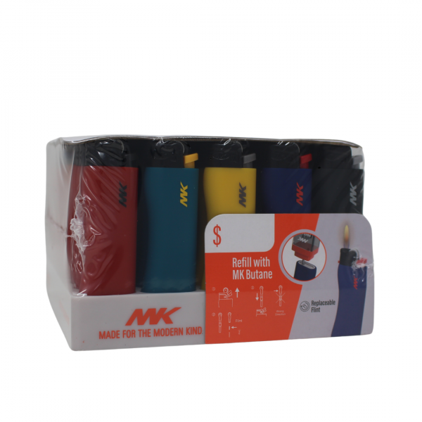 MK Flint Grip-Pro Hue Refillable Lighter - 50x10 Pack