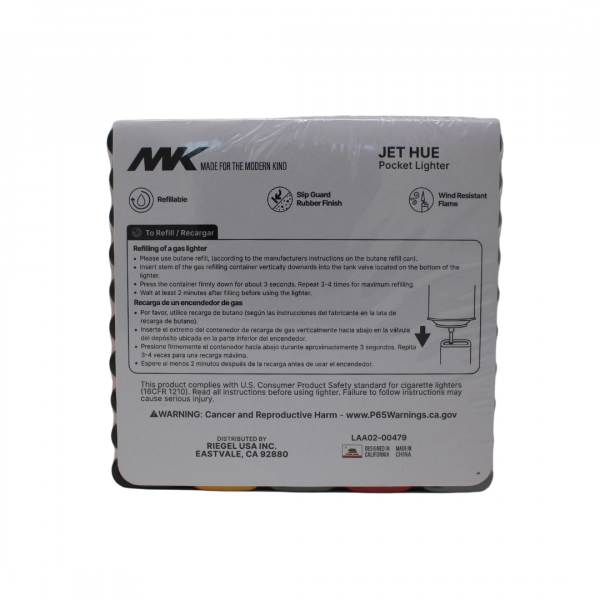 MK Jet Hue Series Refillable Lighter - 50x10