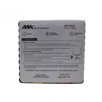 MK Jet Hue Series Refillable Lighter - 50x10