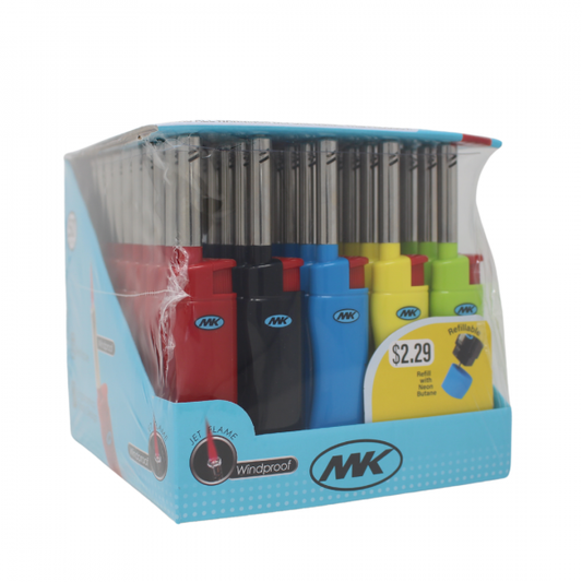 MK CANDLE JET ORIGINAL REFILLABLE LIGHTER/50X6